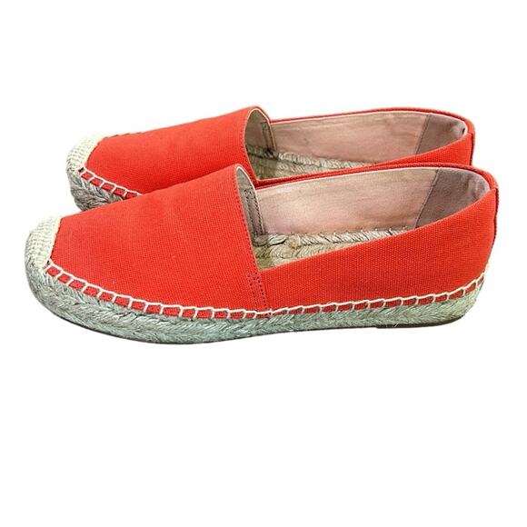 J.Crew thicker braid canvas classic espadrille vivid flame women’s size 6.5 - Picture 5 of 9